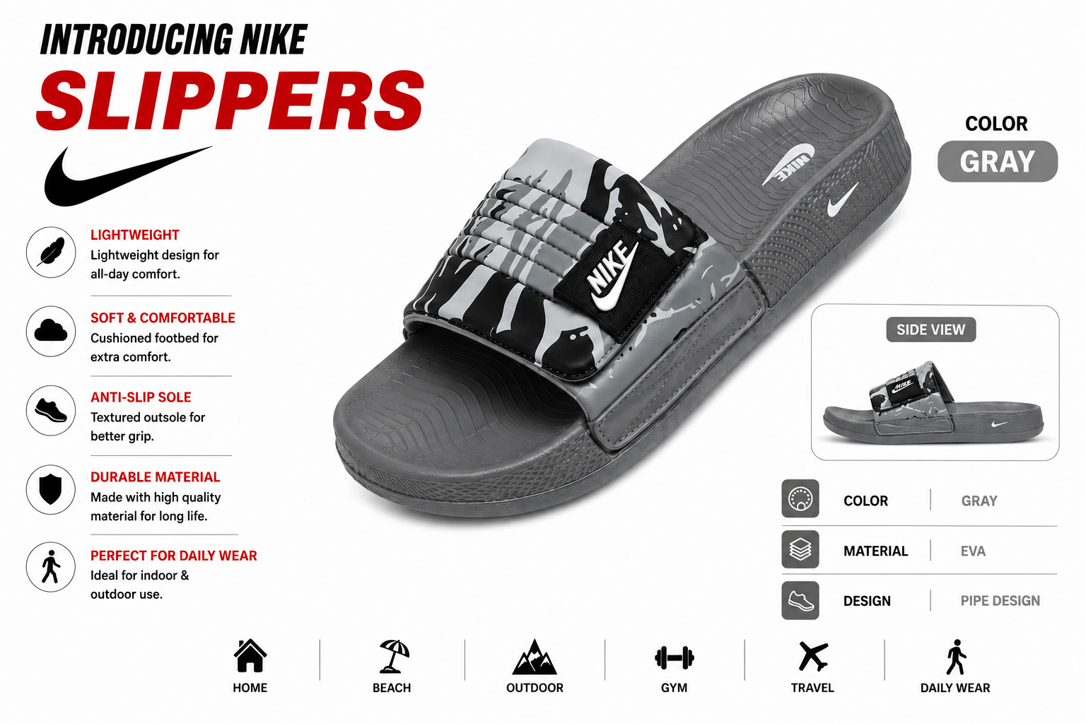 Nike Fire Style Slides