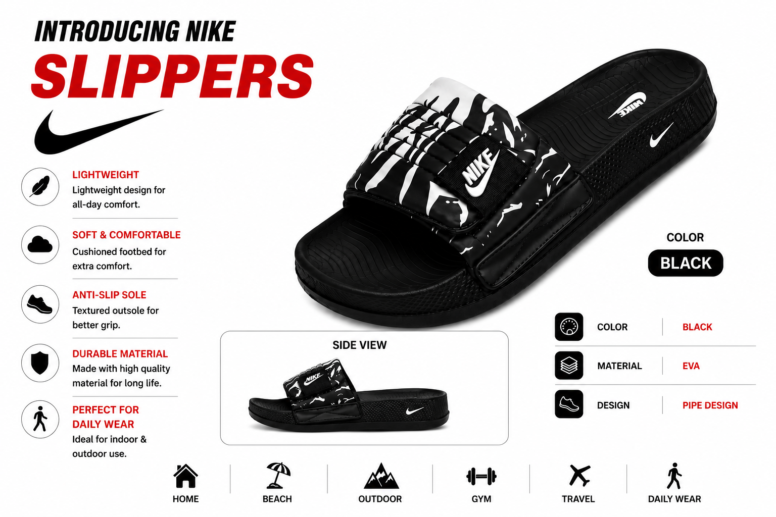Nike Fire Style Slides