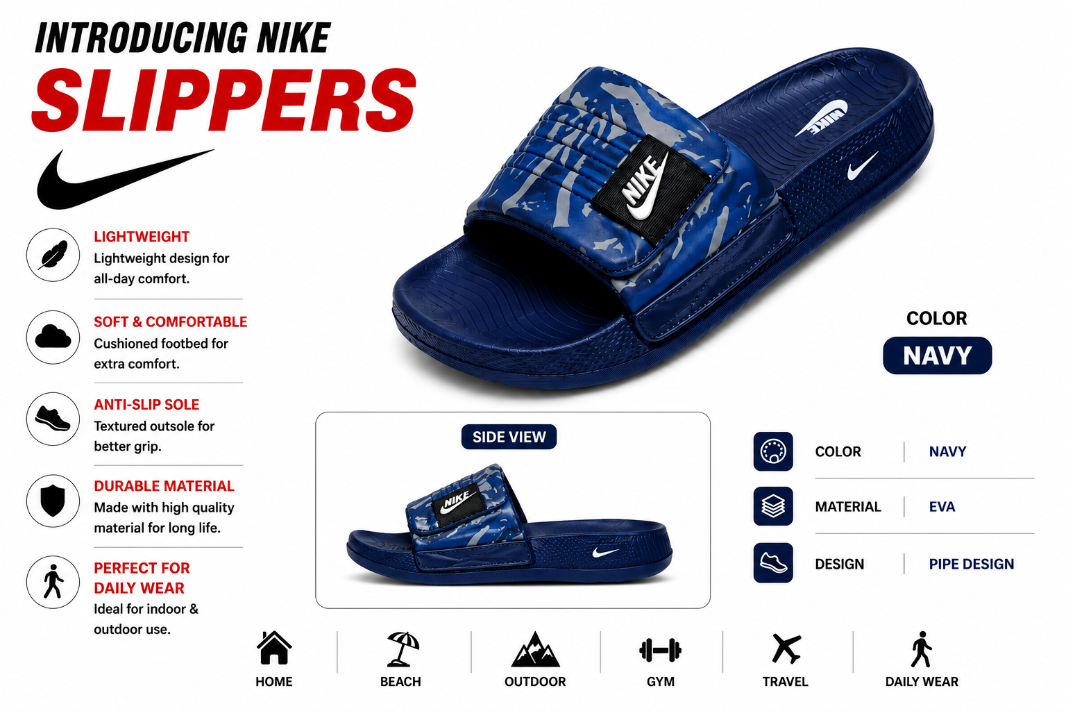 Nike Fire Style Slides